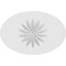 Ekena Millwork Standard Dalton Flower Rosette With Square Edge, 4"W x 2 3/4"H x 1"P ROSP040X028X100DAL09 - alternate 4